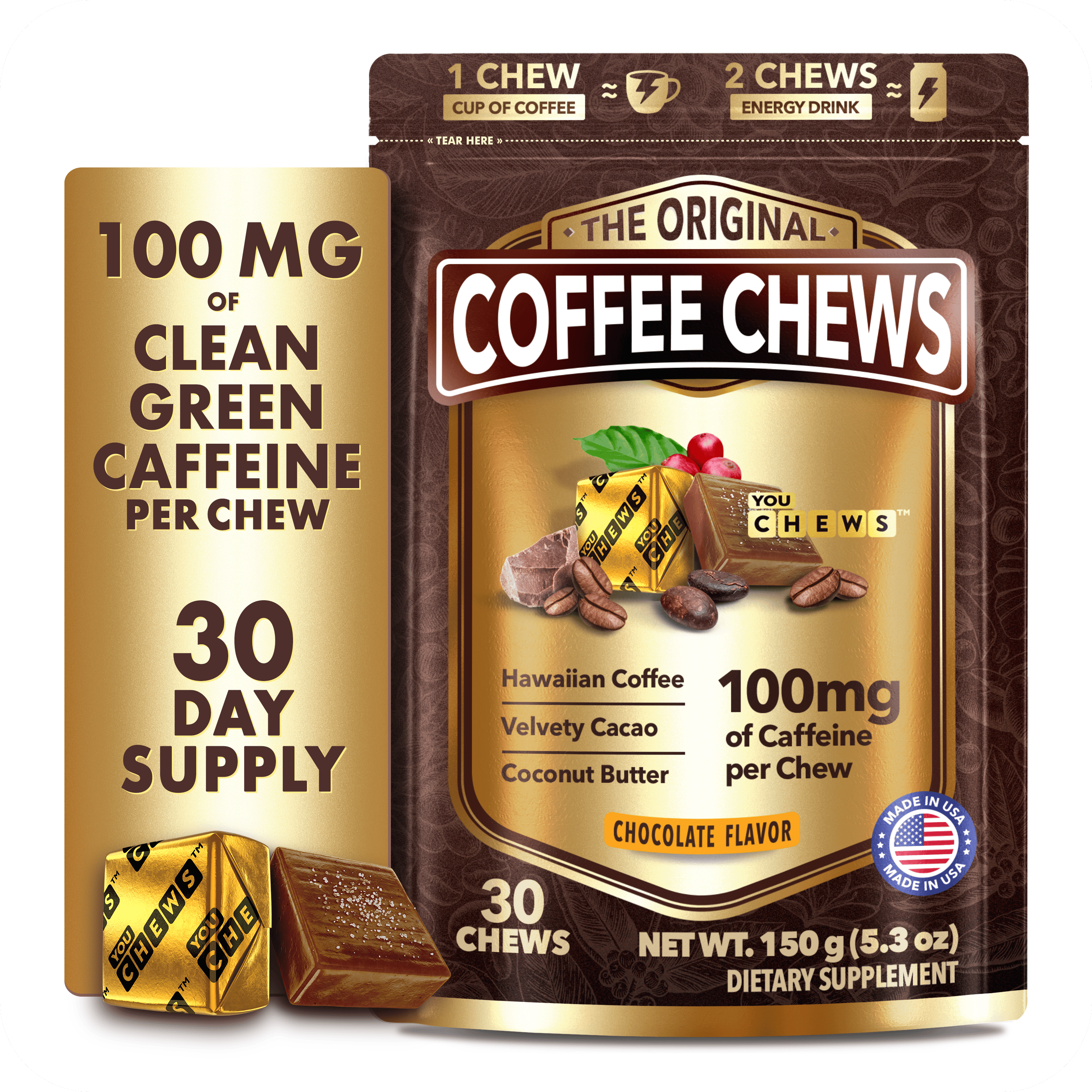 YouChews, Coffee Chews (30 Count)