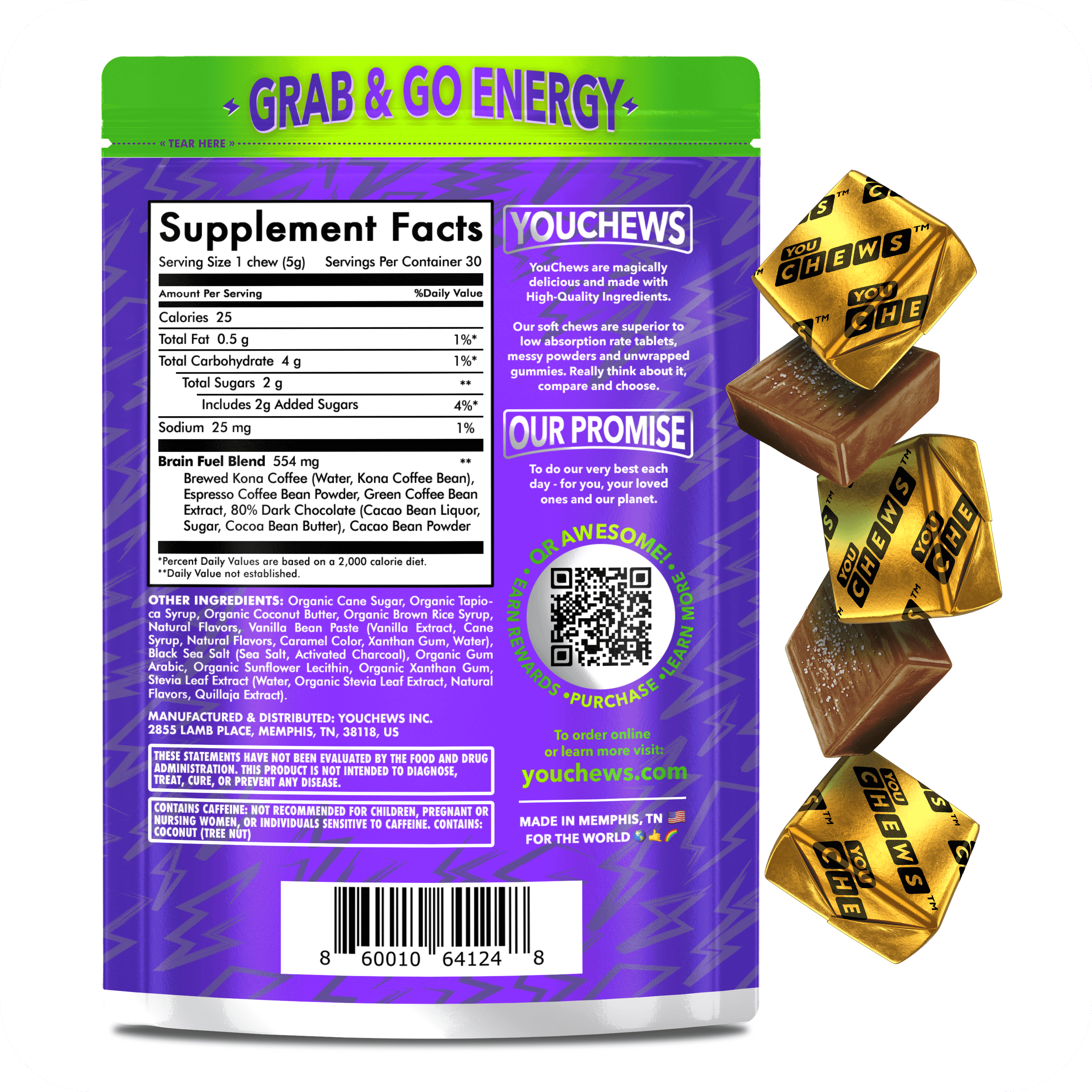 YouChews, Energy Chews (30 Count)