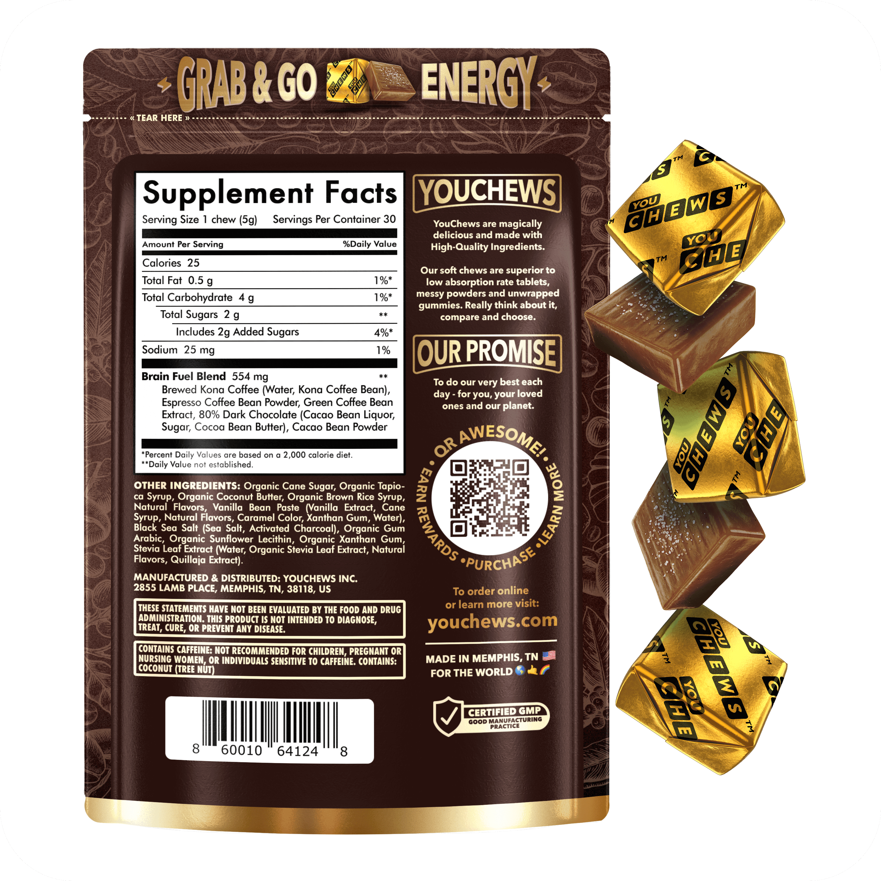YouChews, Coffee Chews (30 Count)